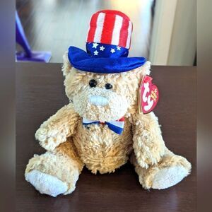 $5 Item! 2006 Ty Independence the Bear Beanie Baby